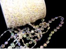 Камінці 1см на нитці перламутрові, пластик
